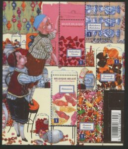 2012 Belgium MS.4407 Belgium Candies. Mini Sheet U/M (MNH)