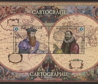 2012 Belgium MS.4436  Cartography.  Mini Sheet U/M (MNH)