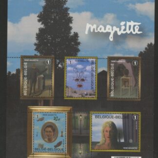 2008 Belgium MS.4147 Rene Magritte 'Artist'.  Mini Sheet U/M (MNH)