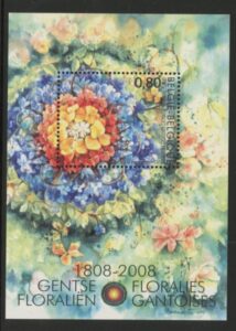 2008 Belgium MS.4162 Ghent Flower Show. Mini Sheet U/M (MNH)