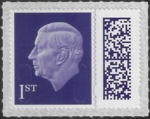 V5001 1st purple M24L MAIL (from sheet) U/M (MNH