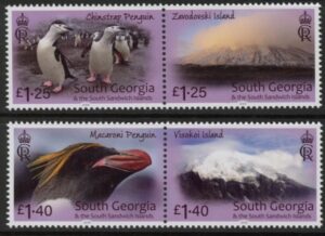 2024 South Georgia. SG.831-4 Island series Pt. 4  Traversay Islands. set 4 values. U/M (MNH)