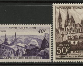 1951 France SG.1138-9 Pic du Midi de Bigorre & Caen. U/M (MNH)