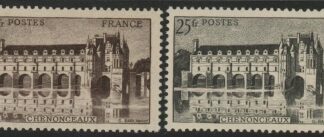 1944 France SG.822-3 Chateau of Chenonoceaux. U/M (MNH)