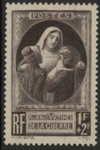 1940 France SG.667e War Victims Fund. U/M (MNH)
