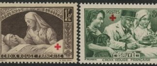 1940 France SG.666-7 Red Cross Fund. U/M (MNH)