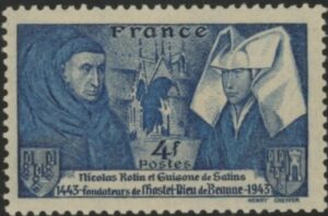 1943 France SG.787  500th Anniv. Beaune Hospital. U/M (MNH)