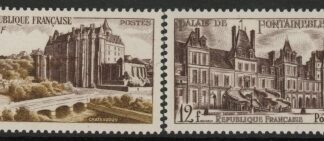 1950-1 France SG.1101-2  Chateaudun & Fontainebleau. U/M (MNH)