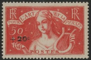 1936 France SG.562  Unemployed Intellectual's Relief Fund. U/M (MNH)