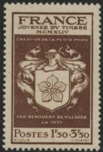 1944 France SG.900 Stamp Day. U/M (MNH)