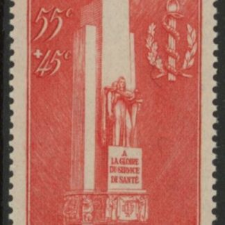 1938 France SG.611  Military Medical Corps Monument. U/M (MNH)