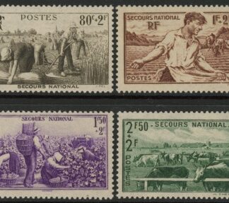 1940 France SG.668-71 National Relief Fund Set of 4 values  U/M (MNH)