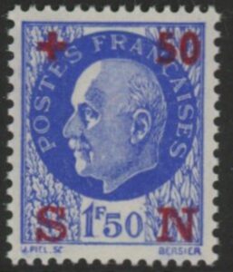 1942 France SG.754 National Relief Fund U/M (MNH)