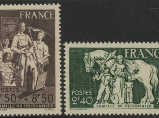 1943 France SG.789-90 Prisoners' Families' Relief Fund Set of 2 values U/M (MNH)
