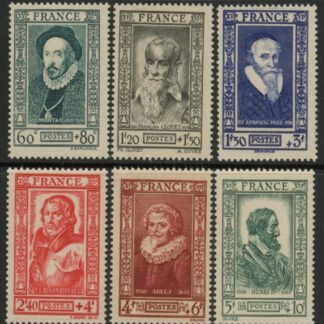 1943 France SG.791-6  National Relief Fund. U/M (MNH)