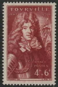 1944 France SG.810  Birth Tercentenary of Admiral de Tourville. U/M (MNH)