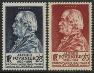 1946-7 France SG.960-1 Prophylaxis Fund Set of 2 values U/M (MNH)