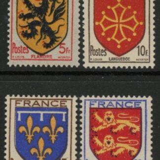 1944 France SG.814-7  Provisional Coat of Arms. U/M (MNH)