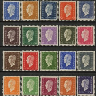 1944 France SG.869-88  Marianne. U/M (MNH)