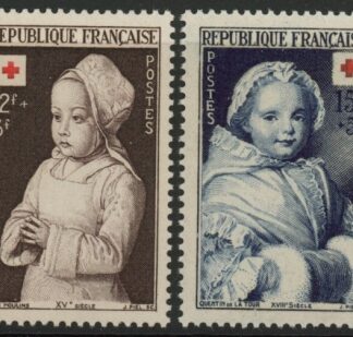 1951 France SG.1136-7 Red Cross Fund Set of 2 values U/M (MNH)