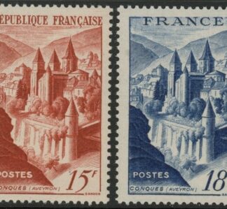 1947-8 France SG.1021-2  Conques Abbey. U/M (MNH)