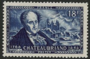 1948 France SG.1038 Death Centenary of Chateaubriand. U/M (MNH)
