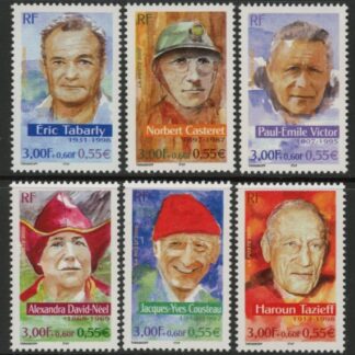 2000 France SG.3680-5 Adventurers set of 6 values U/M (MNH)