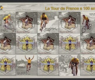 2003 France SG.3914-5 Cent of Tour De France Sheetlet U/M (MNH)