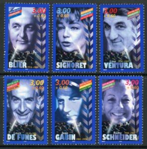 1998 France SG.3532-7  Film Stars. U/M (MNH)
