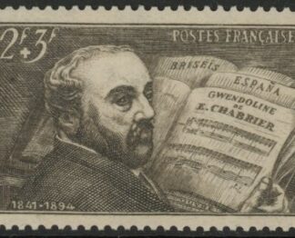 1942 France SG.743  Birth Centenary of Chabrier. U/M (MNH)