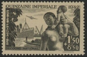 1942 France SG.744 Empire Fortnight & Nat. Relief Fund. U/M (MNH)