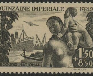 1942 France SG.744  Empire Fortnight & Nat. Relief Fund. U/M (MNH)