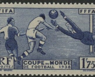 1938 France SG.612  World Cup Football. U/M (MNH)