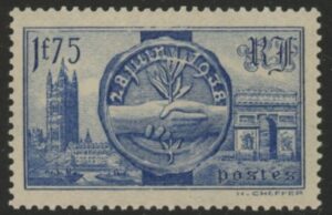 1938 France SG.615  King George VI & QEII visit to France. U/M (MNH)