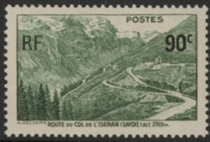 1937 France SG.590  Opening of Col de I'ISeran Road. U/M (MNH)