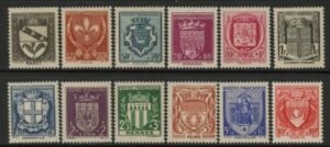 1941 France SG.727-38  National Relief Fund. U/M (MNH)