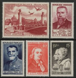 1949 France SG.1072-6 Int. Telegraph Congress Paris. U/M (MNH)