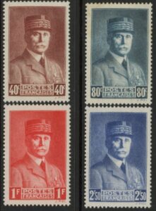 1941 France SG.690-3   Marshall Petain. U/M (MNH)