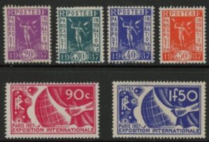 1936 France SG.555-60  Paris International Exhibition.  M/M
