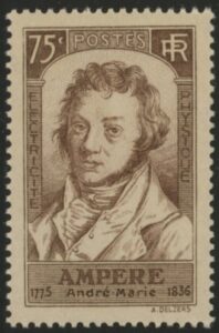 1936 France SG.543 Death Centenary of Ampere. U/M (MNH)