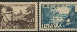 1940 France SG.659-60  Soldiers Comfort Fund. U/M (MNH)