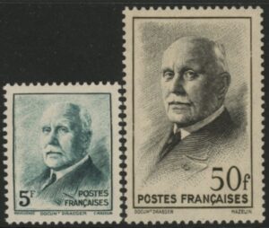 1942 France SG.745-6 Marshall Petain. U/M (MNH)