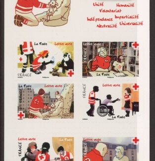 2016 France SG.5967-74 Red Cross S/A U/M (MNH)