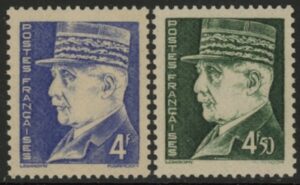 1942 France SG.740-1 Marshall Petain. U/M (MNH)