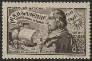 1942 France SG.748 600th Birth Anniv.of Jean de Vienne. U/M (MNH)