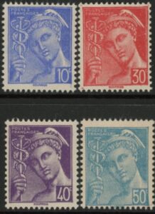1942 France SG.750-3  Mercury. U/M (MNH)