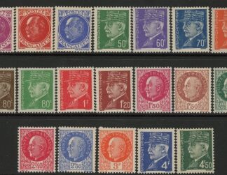 1941-2 France SG.709-25b  19 values - various designs.  U/M (MNH)