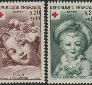 1962 France SG.1593-4  Red Cross Fund. U/M (MNH)