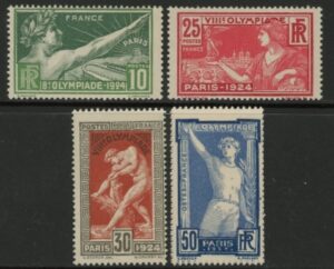 1924 France SG.401-4 Olympic Games. U/M (MNH)