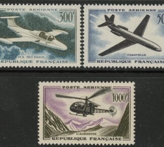 1957 France SG.1318-20 Air Set of 3 values U/M (MNH)